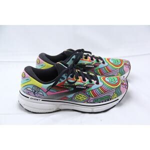 BROOKS Ghost 15 Wednesday Holmes Running Shoes Womens Size 8 Pride Pink White